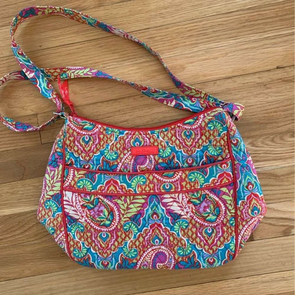 Vera Bradley Orange Purse Paisley In Paradise Retired